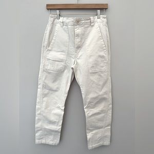 Vince White Straight Seamed Utility Pants Size 10